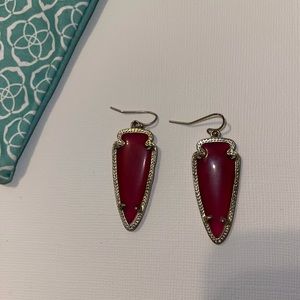 Kendra Scott burgundy earrings